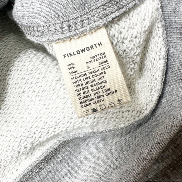 Fieldworth Crew Sweatshirt Vintage Loopback Gray Sweatshirt Size Large Men’s - Picture 5 of 7